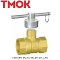 brass color lockable ball valve